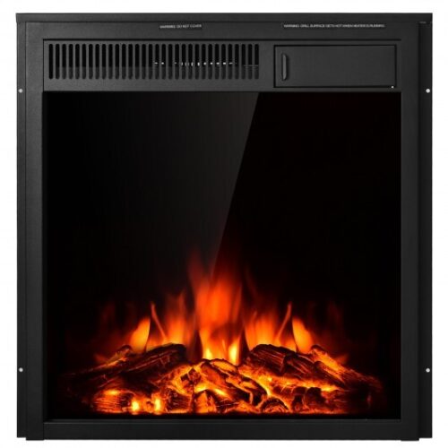 22.5 Inch Electric Fireplace Insert Freestanding and Recessed Heater