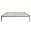 Full size Luna Metal Platform Bed Frame with Wooden Slats