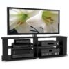 Modern Black TV Stand – Fits up to 68-inch TV