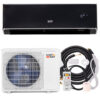 12000 BTU 22 SEER2 208-230V Wifi Enabled Mini Split Air Conditioner and Heater Black