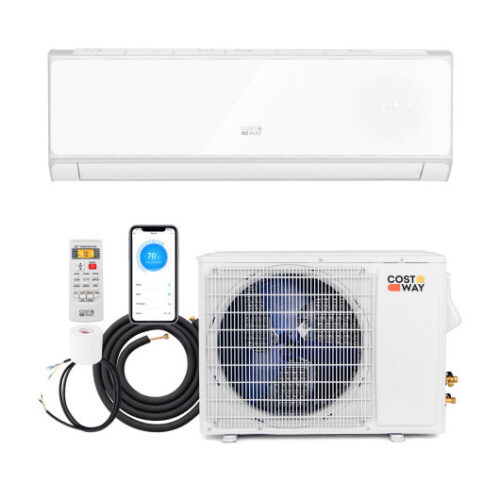 17000 BTU 21 SEER2 208-230V Wifi Enabled Mini Split Air Conditioner and Heater White