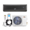 17000 BTU 21 SEER2 208-230V Wifi Enabled Mini Split Air Conditioner and Heater Gray