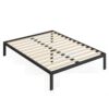 Full Black Metal Platform Bed Frame with Wood Slats – 700 lbs Weight Capacity