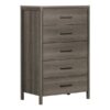 Modern Grey 5 Drawer Storage Chest