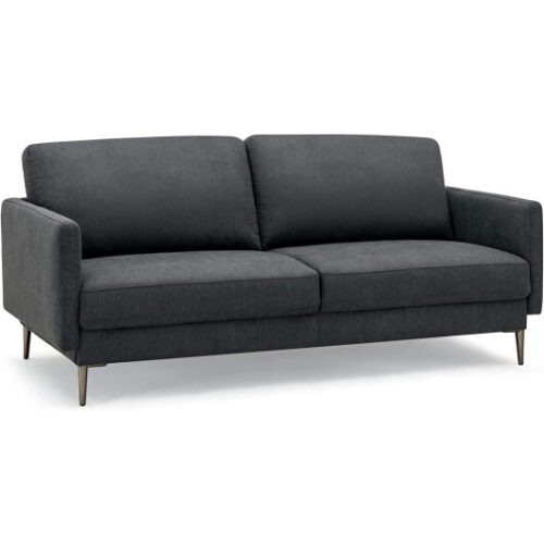 Modern Loveseat with Comfy Backrest Cushions-Gray