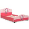 Kids Children Upholstered Platform Toddler Girl Pattern Bed