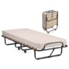 75 x 31.5 Inch Folding Guest Bed with Memory Foam Mattress for Adult