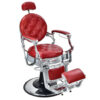 Vintage Barber Chair with Adjustable Height and Headrest-Black