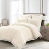 King French Country Ivory 5-Piece Lightweight Comforter Set with Lace Trim