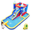 Inflatable Water Slide Bounce House with 680W Blower and 2 Pools