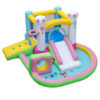 Inflatable Bounce House Bouncy Castle with Slide and Obstacle and Ball Pit without Blower