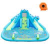 Inflatable Water Slide with Dual Slides and Large Splash Pool and Carry Bag (with 584W Blower)