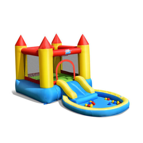 Inflatable Kids Slide Bounce House with 550w Blower