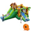 Kids Inflatable Jungle Bounce House Castle with 735W Blower