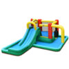 Inflatable Water Slide Climbing Bounce House with Tunnel and 735W Blower