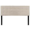 Queen size Beige Taupe Fabric Upholstered Panel Headboard