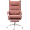 Double Padded Executive Massage Heated Office Chair Salmon