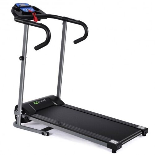 Electric Foldable Treadmill with LCD Display and Heart Rate Sensor