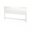 King size Contemporary Headboard in White Wood Finish