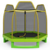 7 Feet Kids Recreational Bounce Jumper Trampoline-Green