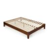 Twin size Solid Wood Platform Bed Frame in Espresso Finish