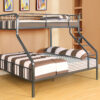 83″ X 63″ X 60″ Gunmetal Twin Xl Over Queen Bunk Bed