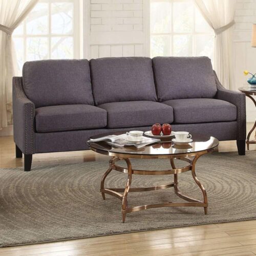 68″ X 31″ X 36″ Gray Linen Sofa