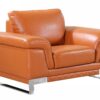 32″ Camel Lovely Leather Chair