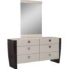 34″ Refined Beige High Gloss Dresser