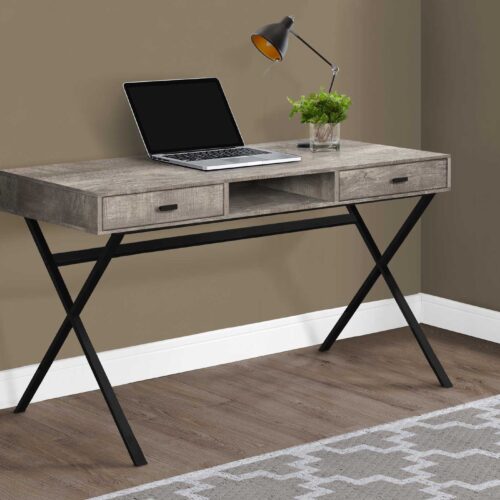 47″ Rustic Taupe Computer Desk