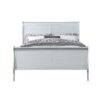 King Silver Sleigh Bed