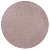 8′ Round  Polyester Rose Pink Area Rug