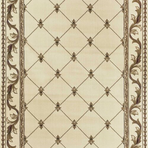 9′ X 13′  Polypropylene Ivory Area Rug