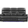 89″ X 40″ X 41″ Gray  Power Reclining Sofa