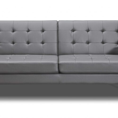 80 X 45 X 13 Gray Sofa Bed with Stainless Steel Legs