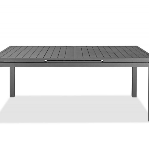 71 X 43 X 30 Gray Aluminum Extendable Dining Table