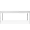 87 X 39 X 29 White Aluminum Dining Table