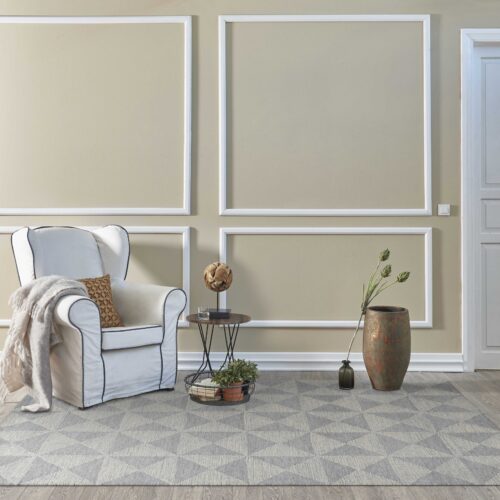 78 X 114 Ivory  Wool Rug