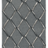 12’X15′ Charcoal Silver Hand Tufted Diamond Pattern Indoor Area Rug