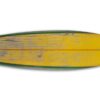 Distressed And Rustic Yellow Surfboard Wood Panel Wall Art