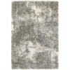 10′ X 13′ Gray And Ivory Distressed Abstract Area Rug