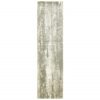 3′ X 10′ Gray And Ivory Abstract Splash Indoor Runner Rug