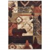 10’X13′ Rustic Brown Animal Lodge Area Rug