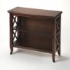 30″ Brown Two Tier Standard Bookcase