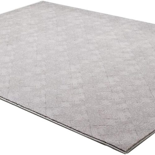 8′ X 11′ Gray Distressed Diamonds Area Rug