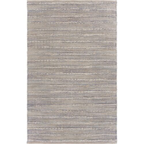 8′ x 10′ Blue and Cream Braided Jute Area Rug