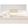 White Wood King Platform Bed