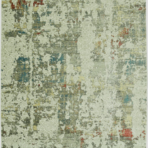 9′ X 13′ Ivory Abstract Dhurrie Area Rug