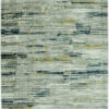 9′ X 13′ Blue And Ivory Abstract Dhurrie Area Rug