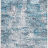 8′ x 10′ Blue Gray Abstract Cuboid Modern Area Rug